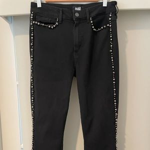 Paige hoxton beaded jeans